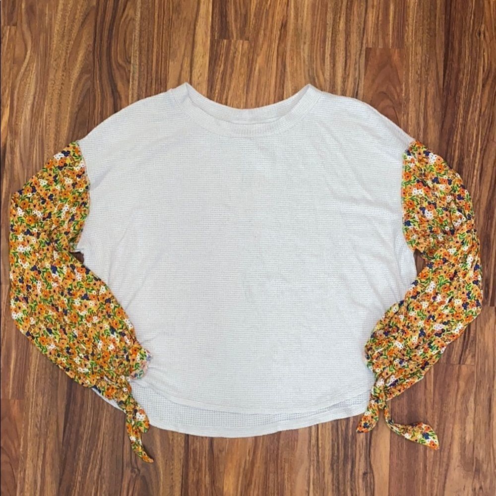 Blu · Pepper Floral Long Sleeve Top Womens Size Small